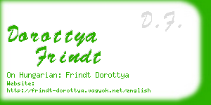 dorottya frindt business card